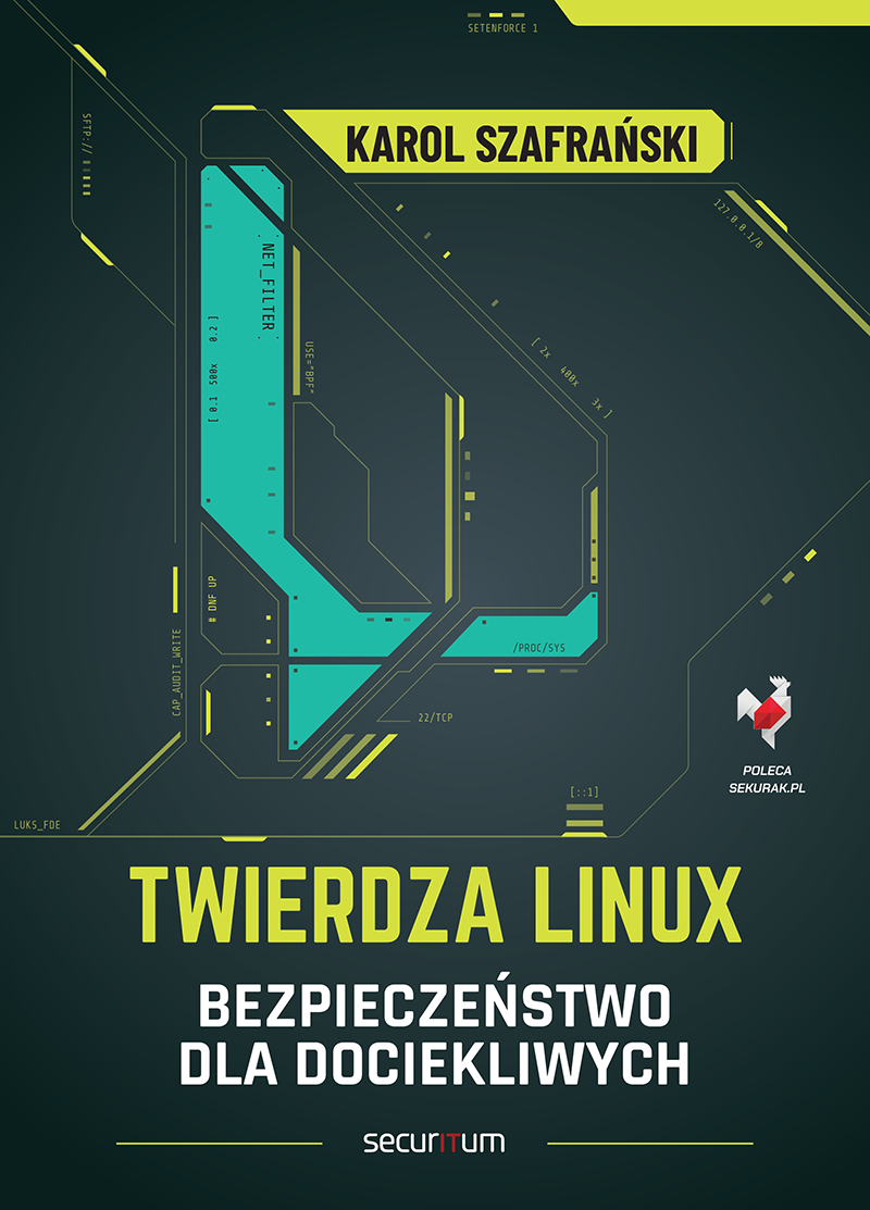 Book cover: Twierdza Linux. Bezpieczeństwo dla dociekliwych.