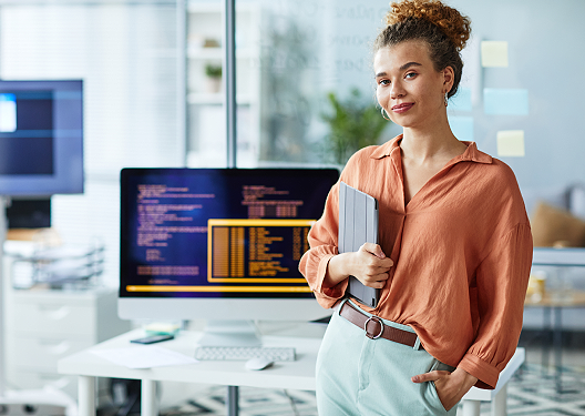 A team of Securitum professionals in a meeting.