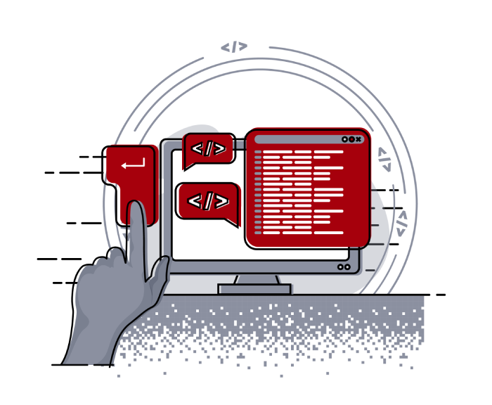 Illustration of cybersecurity services
